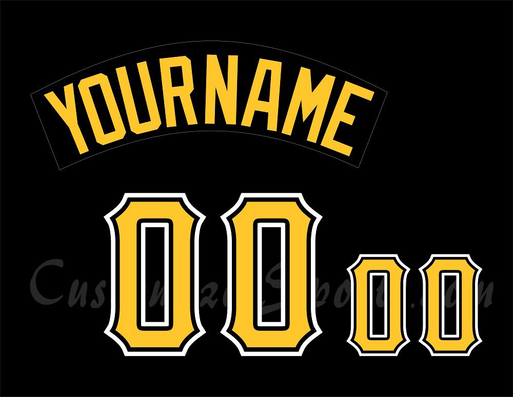 Baseball Pittsburgh Pirates Customized Number Kit for 2009-2012 Alternate Jersey