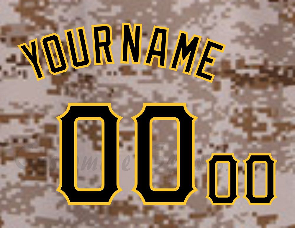 Baseball Pittsburgh Pirates Customized Number Kit for 2015 Military Jersey