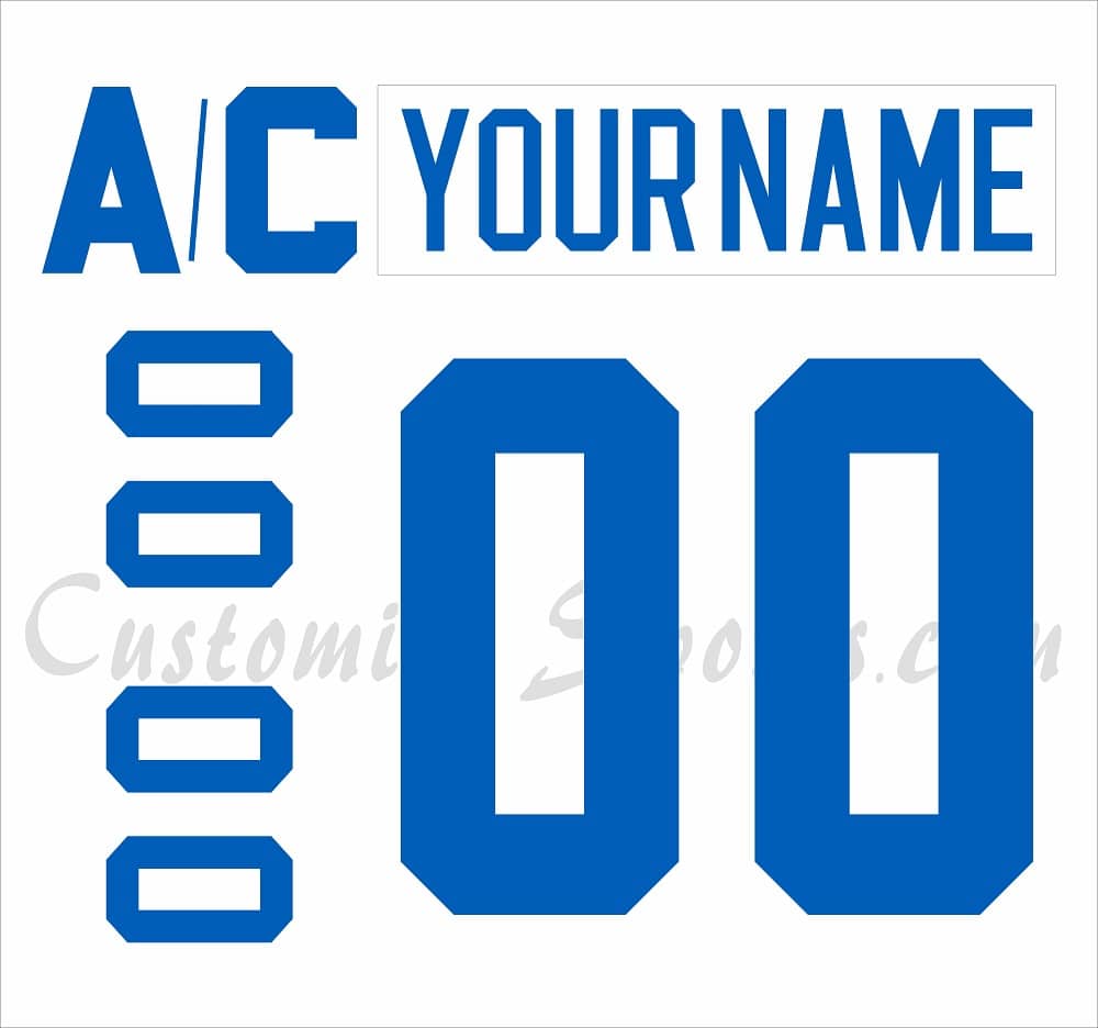 Quebec Nordiques Customized Number Kit For 1979-1991 Home Jersey