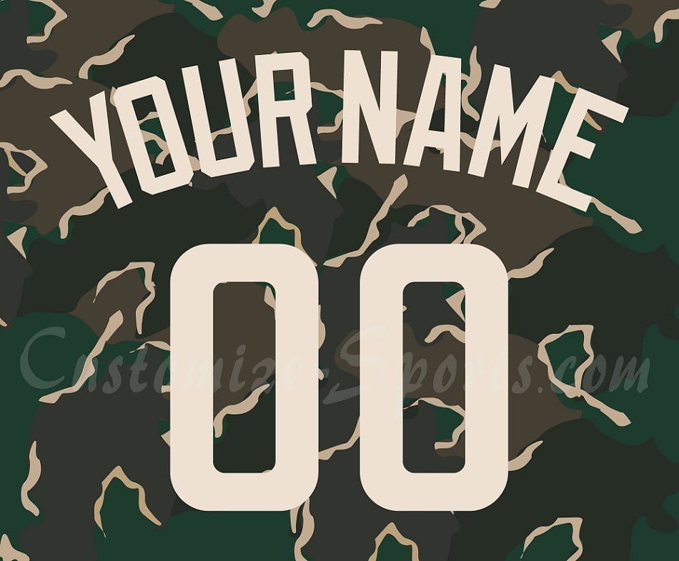 Baseball San Diego Padres Customized Number Kit for 2004-2005 Military jersey