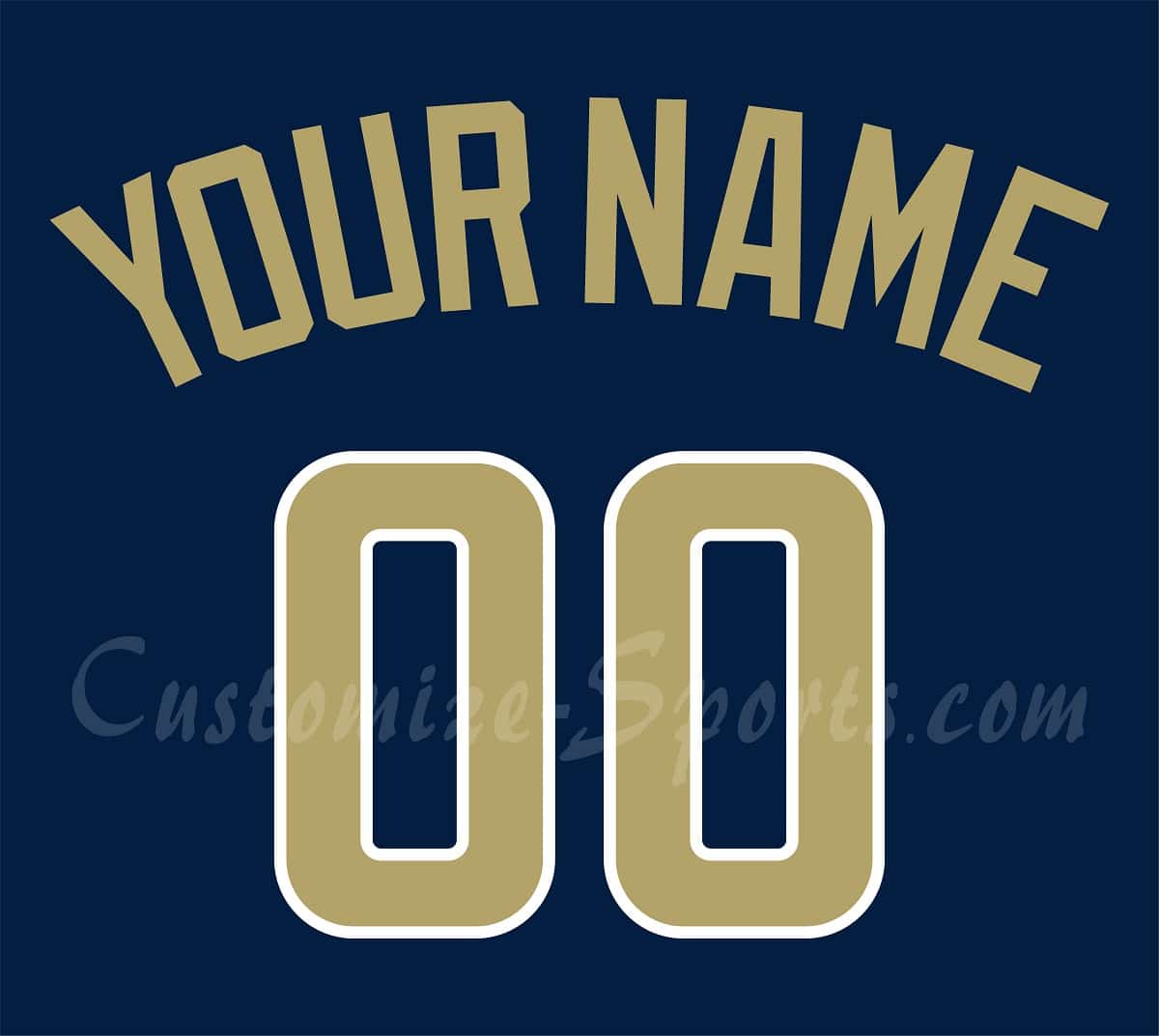 Baseball San Diego Padres Customized Number Kit for 2011 Batting Practice Jersey