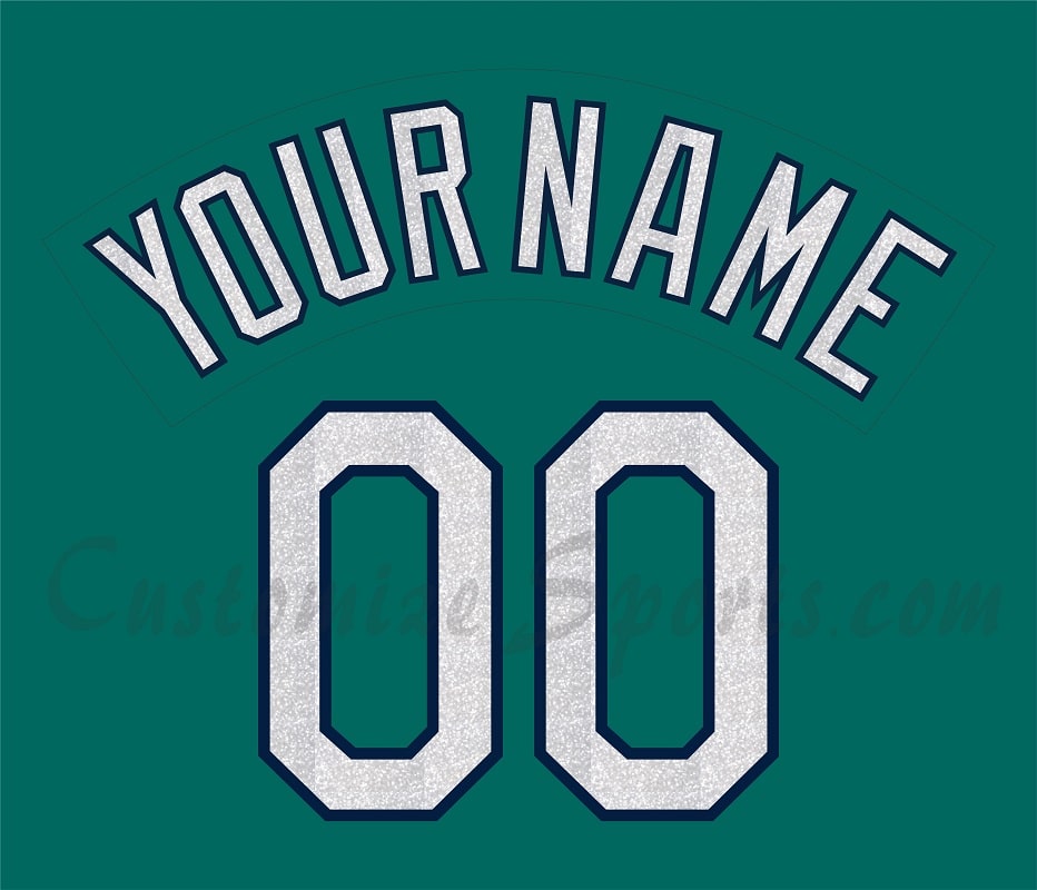 Baseball Seattle Mariners Customized Number Kit for 1994-1996 Alternate Jersey