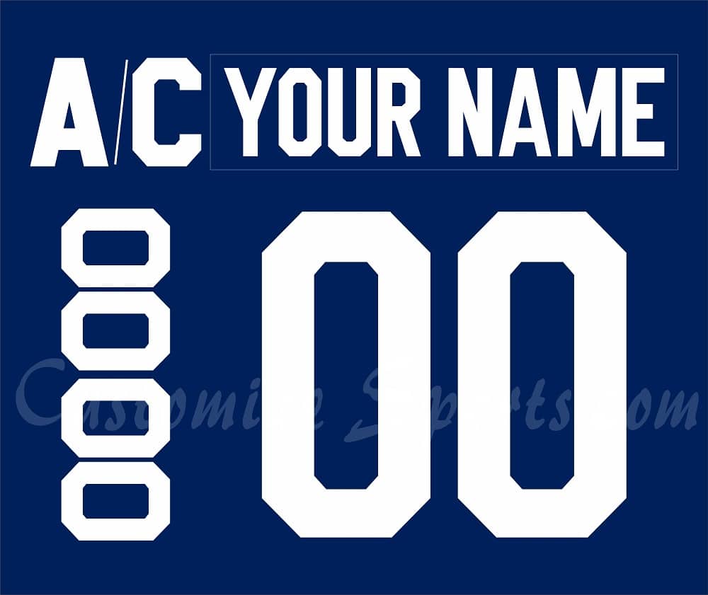 Toronto Maple Leafs Customized Number Kit For 2016-2017 Blue Jersey