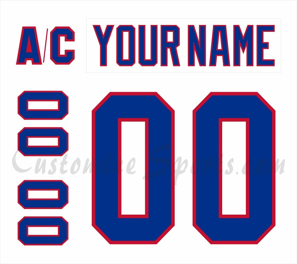 Washington Capitals Customized Number Kit For 2011 Winter Classic Jersey