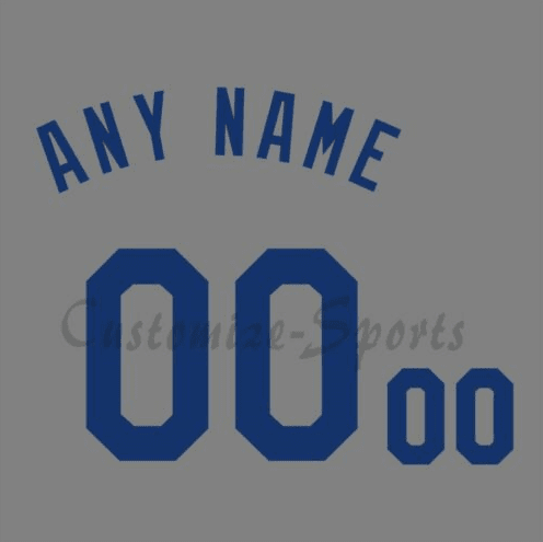 World Baseball Italy National 2017 Gray Jersey Customized Number Kit