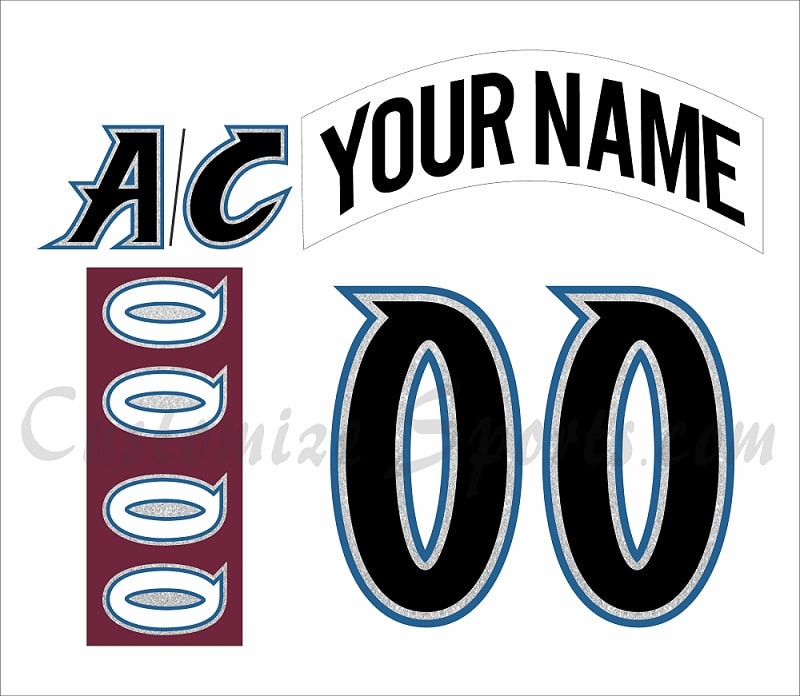 Colorado Avalanche Customized Number Kit For 2007-2017 Away Jersey