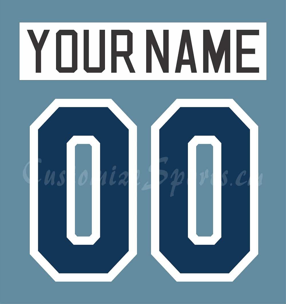 Da Beauty League Customized Number Kit for Team-Walser 2019 Light Blue Jersey