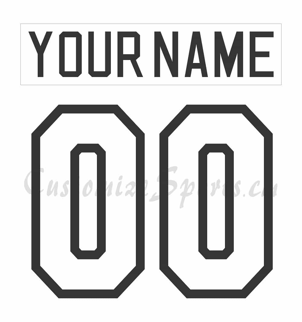 Da Beauty League Customized Number Kit for Team-Tradition 2019 White Jersey
