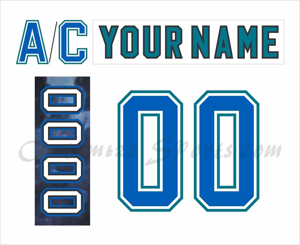 Rimouski Oceanic Customized Number Kit for 1997-1999 White Jersey