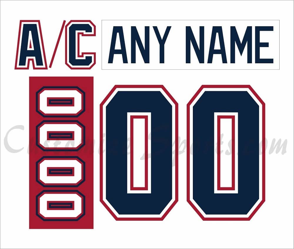 Saginaw Spirit Customized Number Kit For 2002-2009 Home Jersey