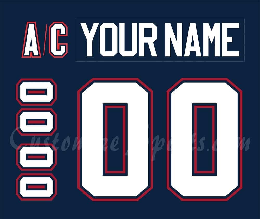 Saginaw Spirit Customized Number Kit For 2009-2021 Away Jersey