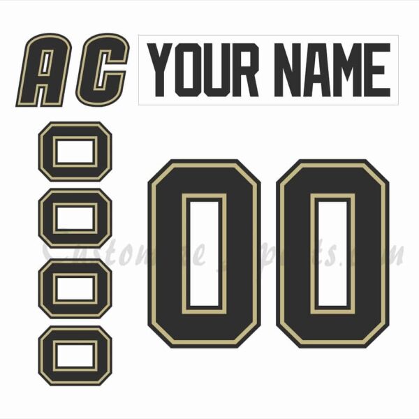Wheeling Nailers Customized Number Kit for 2012-2022 White Jersey