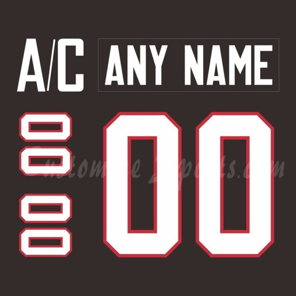 IIHF Team Canada Customized Number Kit for 2014 Black Olympic Hockey Jersey