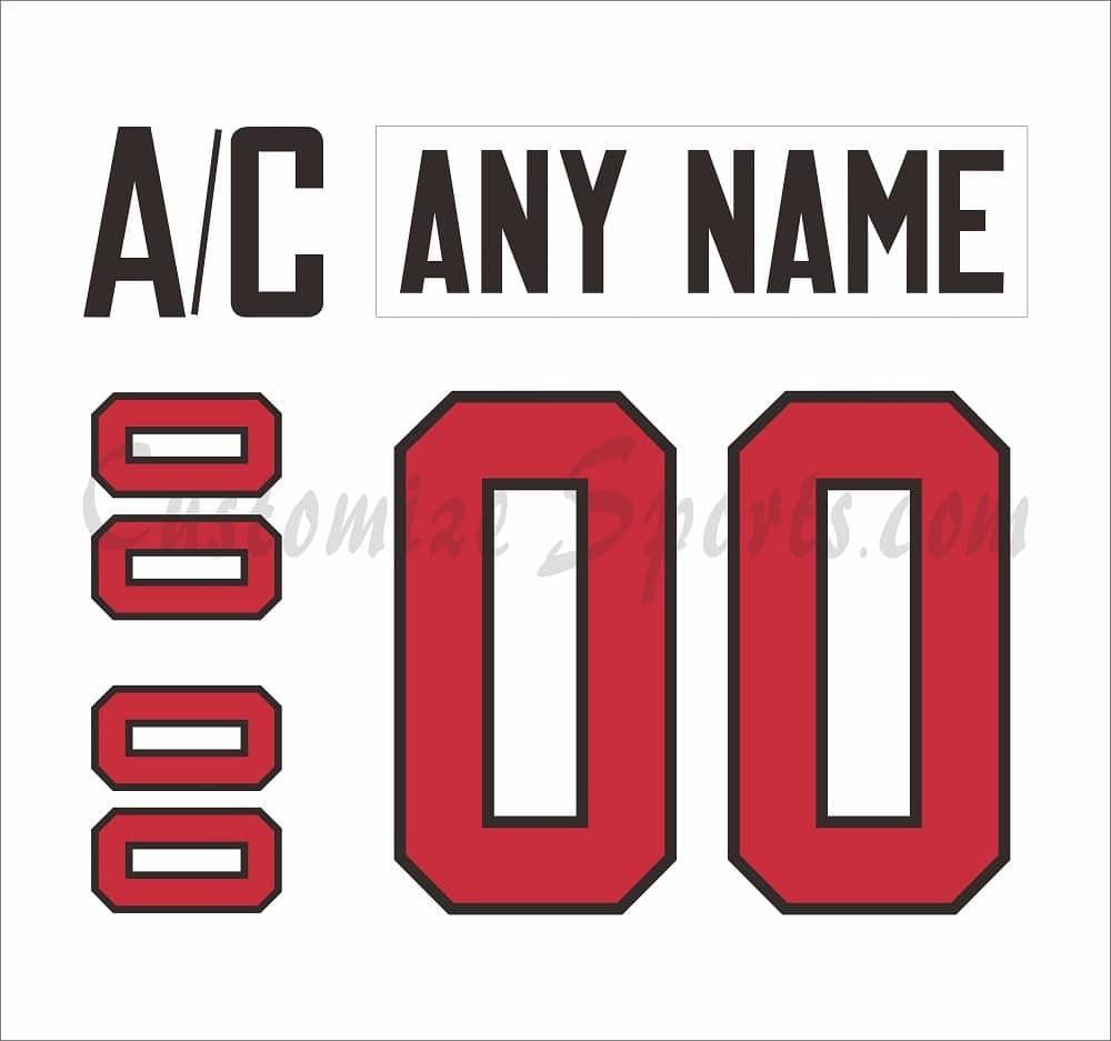 IIHF Team Canada Customized Number Kit for 2014 White Olympic Hockey Jersey