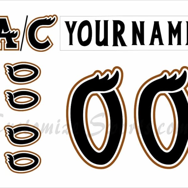 Manitoba Moose Customized Number Kit For 2001-2006 Home Jersey