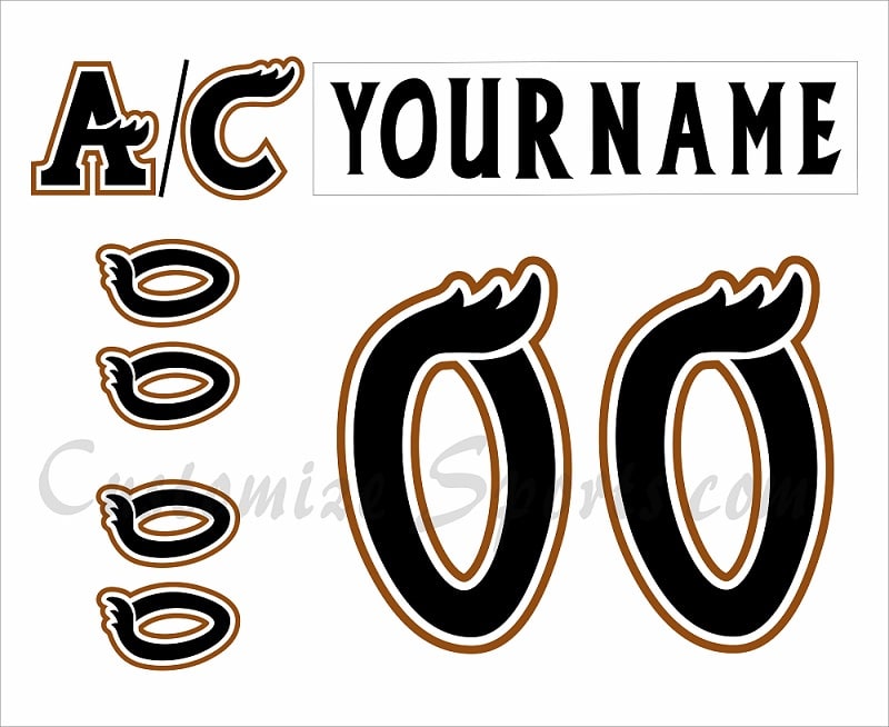 Manitoba Moose Customized Number Kit For 2001-2006 Home Jersey