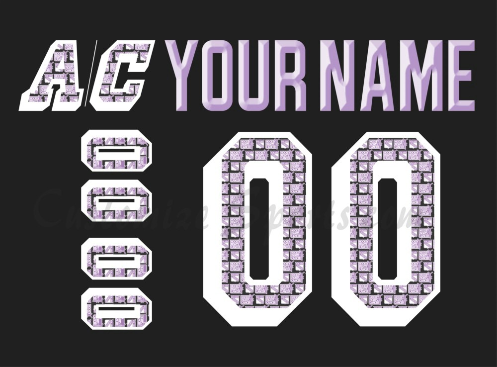 New York Rangers Customized Number Kit For 2019 HFC Jersey