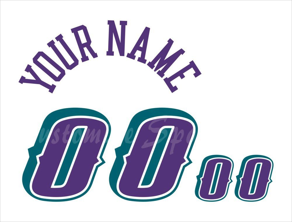 Basketball Utah Jazz Customized Number Kit for 1996-2004 White Jersey