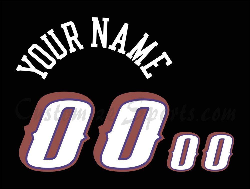 Basketball Utah Jazz Customized Number Kit for 1998-2004 Black Jersey