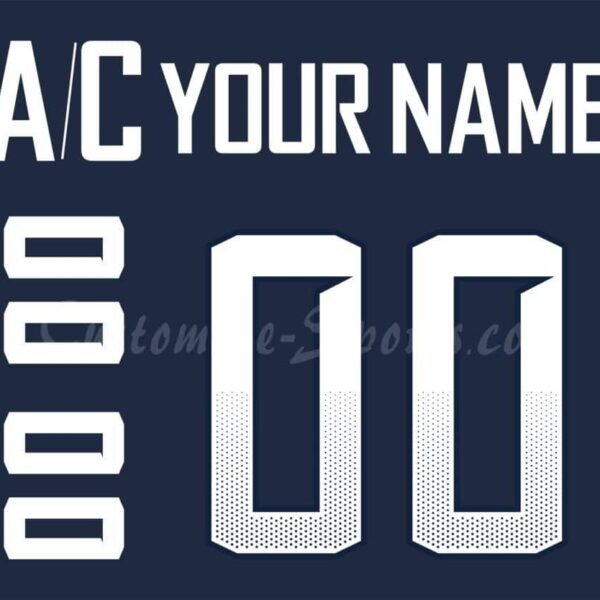 World Junior Championship USA Customized Number Kit for 2019 Navy Jersey