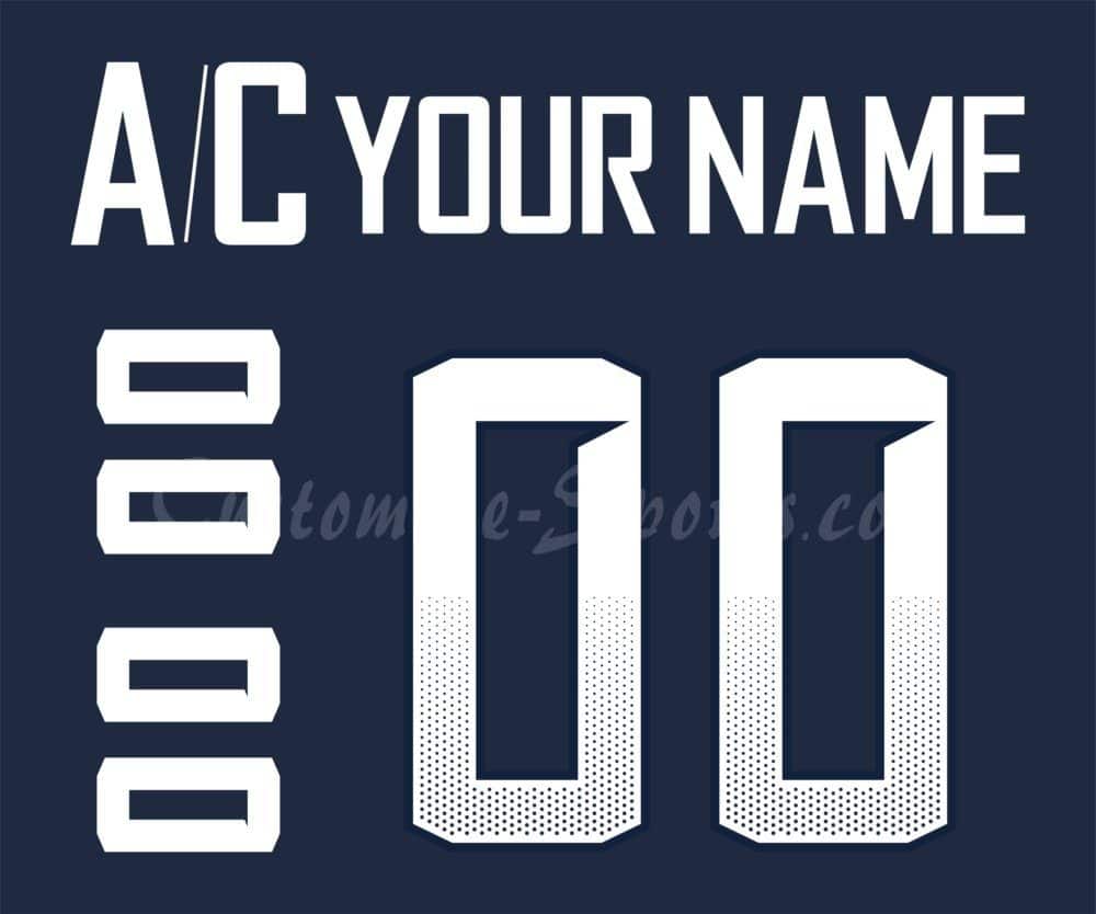 World Junior Championship USA Customized Number Kit for 2019 Navy Jersey