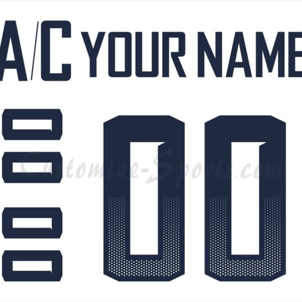 World Junior Championship USA Customized Number Kit for 2019 White Jersey