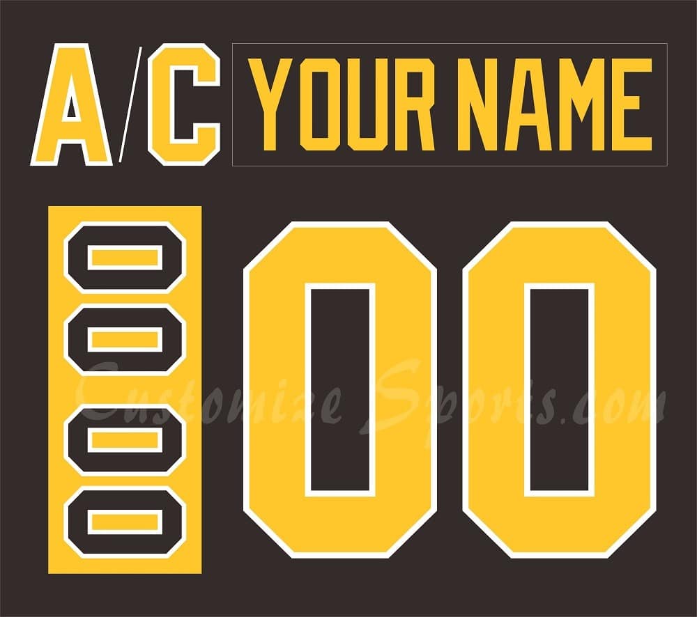 Hamilton Bulldogs Customized Number Kit for 2016-Present Black Jersey