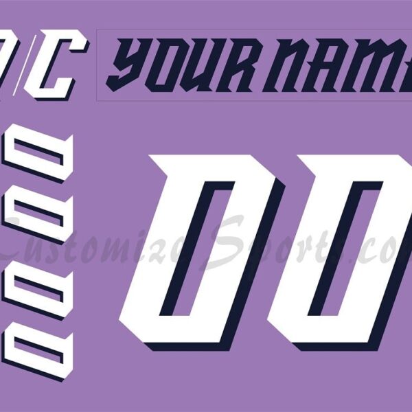 Toledo Walleye Customized Number Kit for 2009-Present HFC Jersey