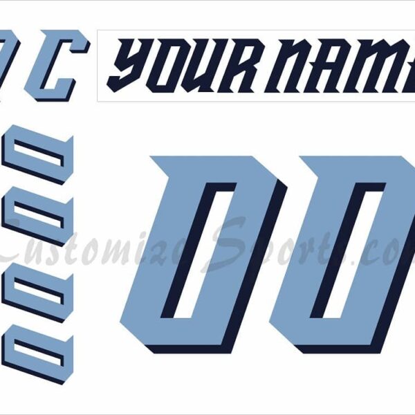 Toledo Walleye Customized Number Kit for 2009-Present Home White Jersey