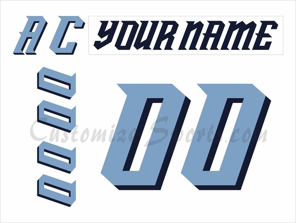 Toledo Walleye Customized Number Kit for 2009-Present Home White Jersey