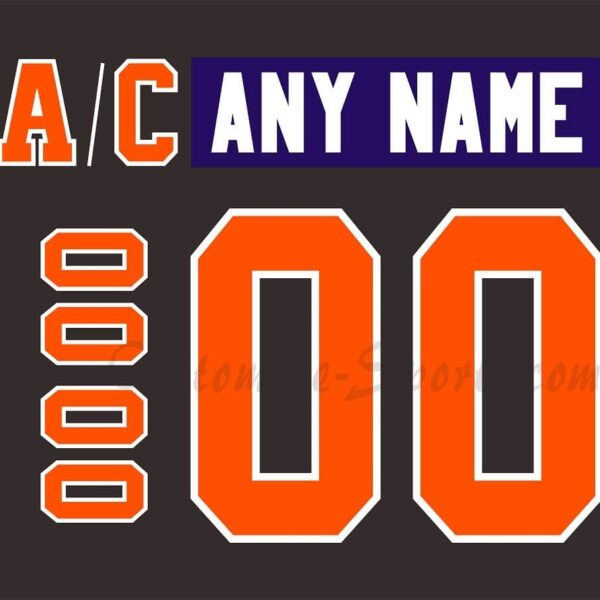 Philadelphia Phantoms Customized Number Kit for 2007-2009 Black Jersey