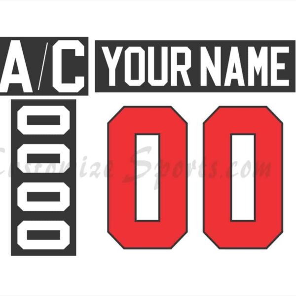 Team Canada Customized Number Kit for 2018-19 World Junior Champions White Jersey