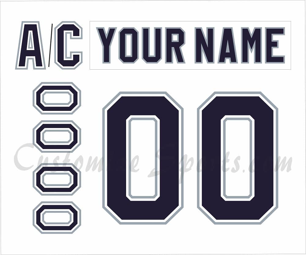 Rimouski Oceanic Customized Number Kit for 2013-Present White Jersey
