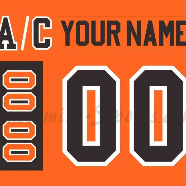 Lehigh Valley Phantoms Customized Number Kit for 2014-2015 Orange Jersey