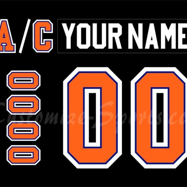 Lehigh Valley Phantoms Customized Number Kit for 2014-2015 Black Jersey