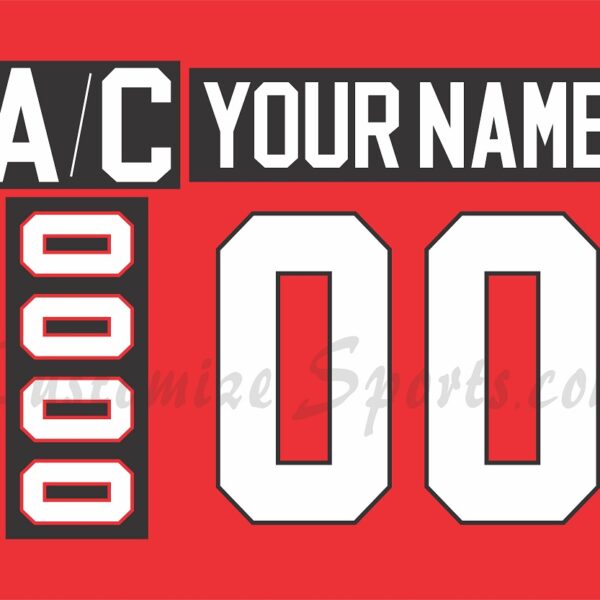 IIHF Team Canada Customized Number Kit for 2018-2019 Red Jersey