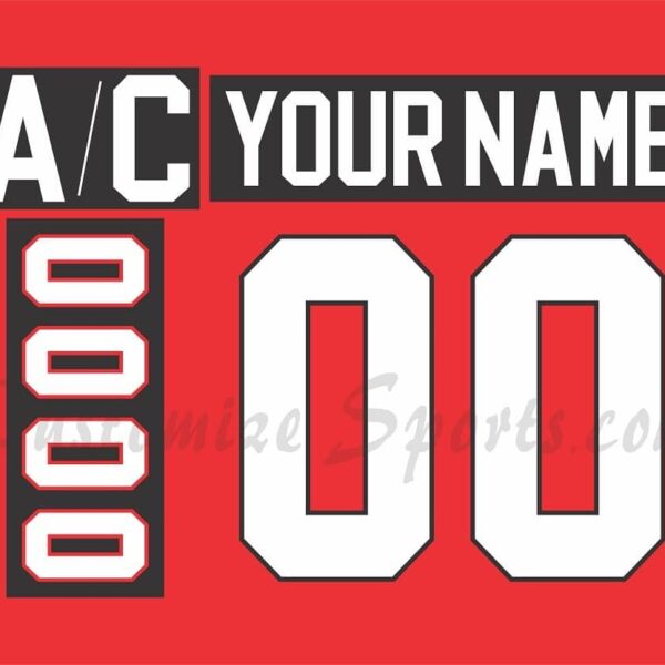 IIHF Team Canada Customized Number Kit for 2019 Red Hockey Jersey