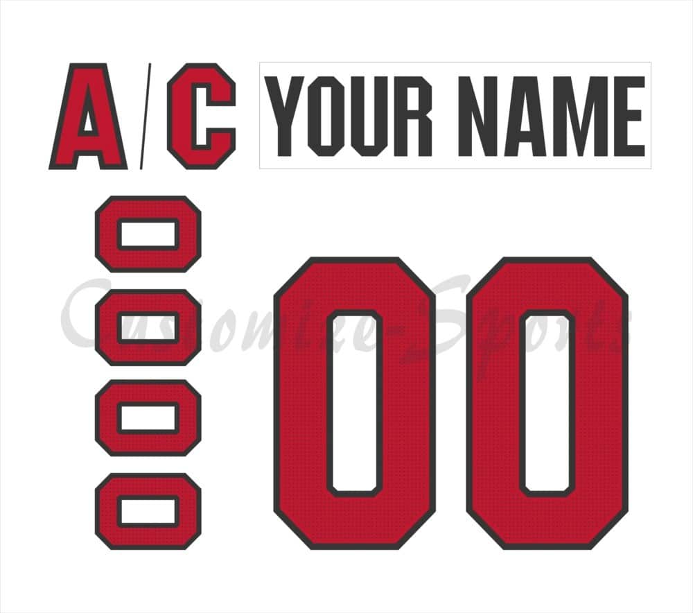 Ottawa Senators Customized Number Kit For 2017-2020 Away Jersey