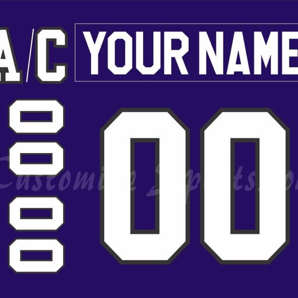 Philadelphia Phantoms Customized Number Kit for 1996-1999 Purple Jersey