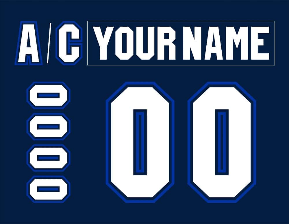 Rimouski Oceanic Customized Number Kit for 2003-2005 Away Jersey