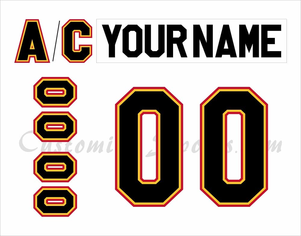 Cincinnati Cyclones Customized Number Kit For 90s White Jersey