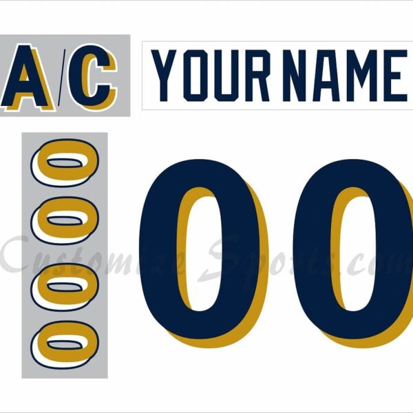 Long Beach Ice Dogs Customized Number Kit for 2000-2003 White Jersey