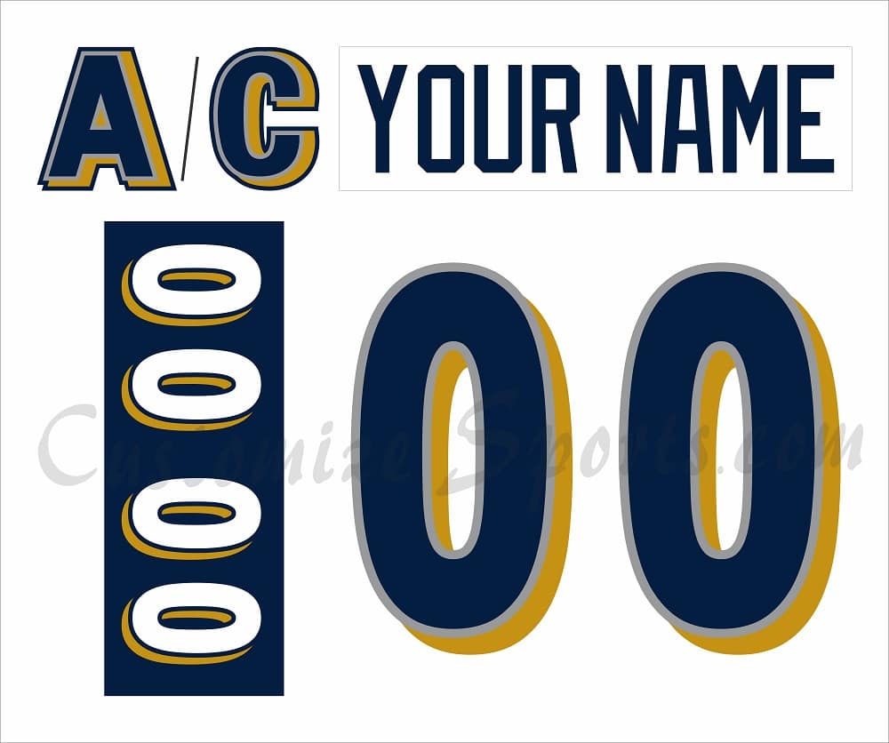 Long Beach Ice Dogs Customized Number Kit for 2003-2007 White Jersey