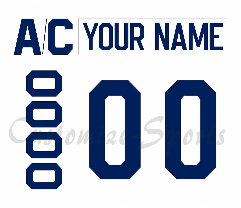 Toronto Maple Leafs Customized Number Kit For 2018 Stadium Series Jersey