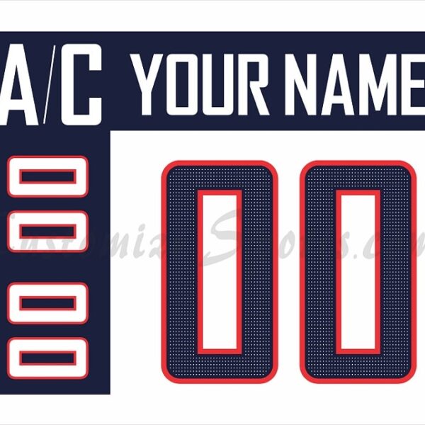 WCH Team USA Customized Number Kit for 2017 White 3rd Jersey