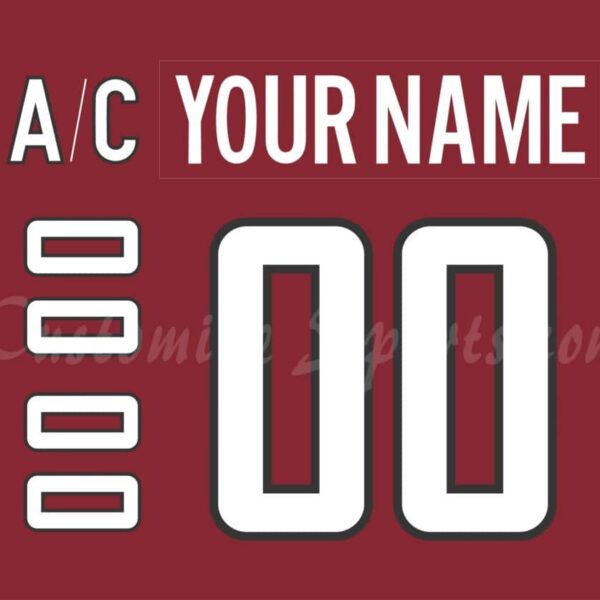 Hershey Bears Customized Number Kit for 2009-2010 Maroon Jersey