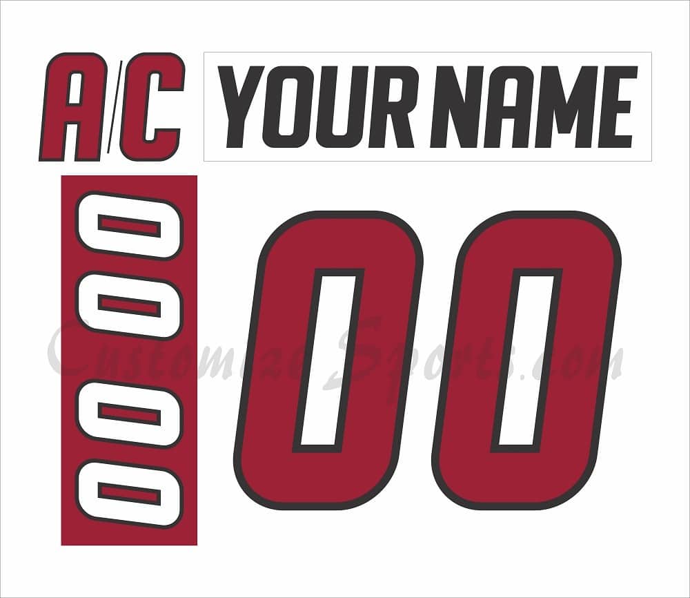 Lake Erie Monsters Customized Number Kit for 2011-2013 White Jersey