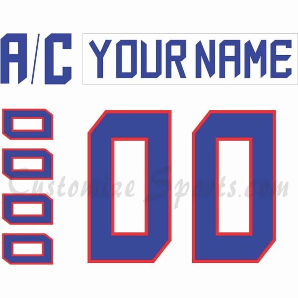 IIHF Team Norway Customized Number Kit for 2018 White Hockey Jersey
