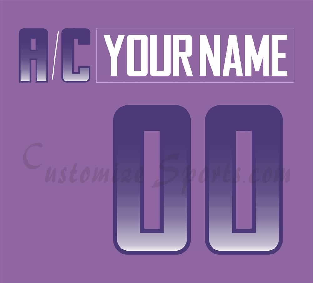 Colorado Avalanche Customized Number Kit For 2018 HFC Jersey