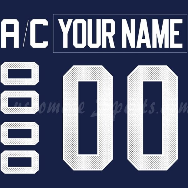 WCH Team USA Customized Number Kit for 2016 Navy Jersey